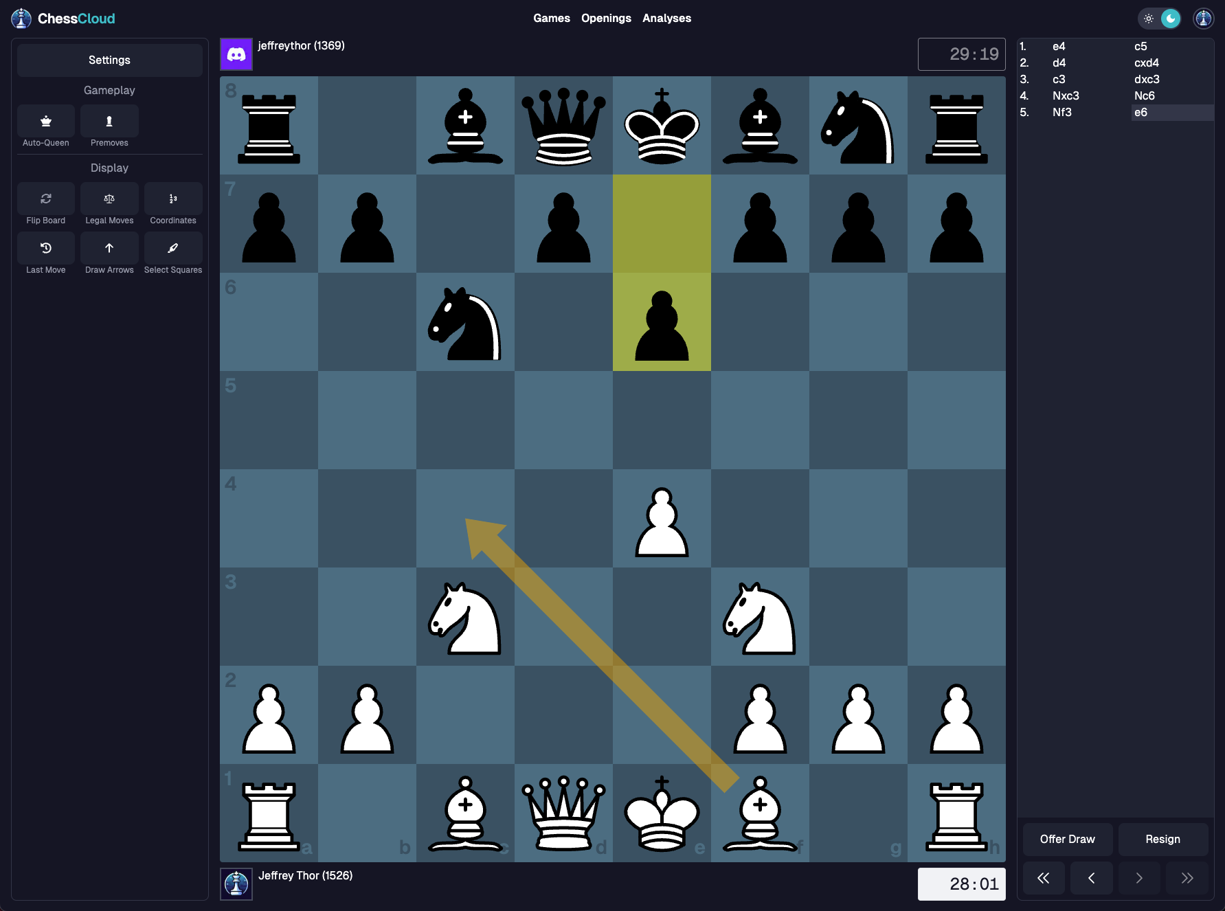 chesscloud game